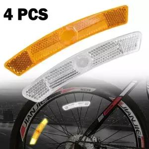 자전거 반사 스트립 스포크 반사판 실내 사무실 야외 정원 흰색 노란색 25x20mm 교체 액세서리