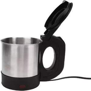 ZIZEV 12V 자동차 주전자 500ML 여행용 온수기 보일러 카라반 캠핑 차량용 손잡이가 있는 스테인리스