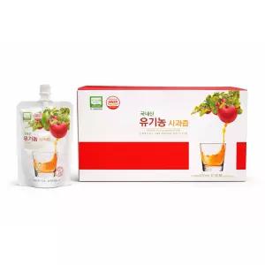 뚜껑으로 돌려따먹는 국내산 유기농사과즙 3L 1개