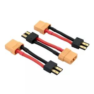 TRX 남성용 XT90 여성 커넥터 어댑터 케이블과 호환되는 OliRC 3pcs 12awg 5cm 와이어(C473)