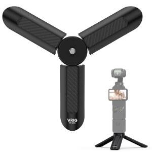DJI OSMO 포켓4 & 포켓3용 VRIG TP05S 미니 삼각대 휴대용 포켓 스탠드 책상 소형 핸드헬드 셀카봉 Insta360 X5 / X4 X3 DJL Osmo 액션 6 5Pro 4 3용 나사 브이로그 포함