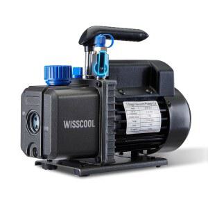 HVAC용 WISCOOL 3.5CFM 진공 펌프 볼 밸브가 있는 R12 R22 R134a R410a R502 시스템용 1/4HP 110V 단상 에어컨 펌프