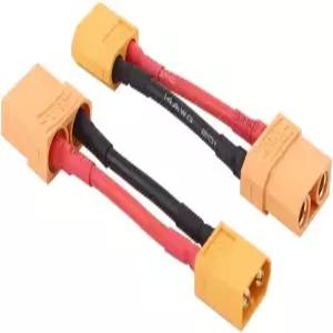 OliRC 2pcs 남성 XT60에서 여성 커넥터 어댑터 14awg 2인치 케이블 C982