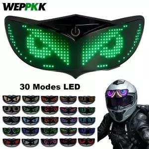 스쿠터 자전거 스케이트보드용 패턴이 있는 세트 스마트 LED 헬멧 디스플레이 제외 라이트