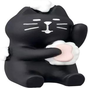 디콜 코퍼레이션 ZCB86136 배스 블랙 캣 미니어처 굿즈 콘콤브레 포카포카 온수 약 1.1 x 1.2 1.7 인치(28