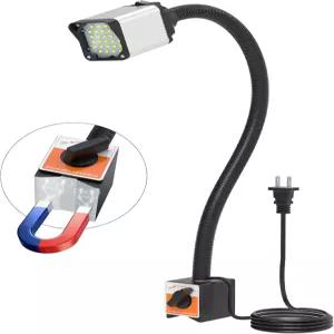 28LED 마그네틱 라이트 1320루멘 120v 유연 구스넥 작업 조명 CNC 밀링드릴 프레스 재봉틀 산업 조절