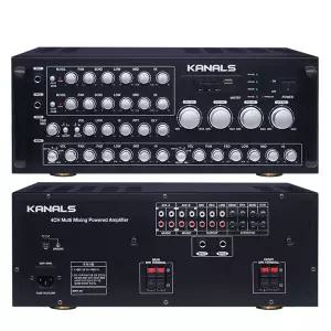 KANALS 4채널 노래방앰프 KQ-800W USB 마이크단자2개 에코 800와트 카날스