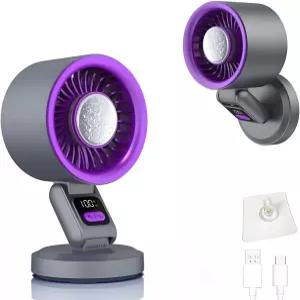 휴대용 2in1 IC압축 듀얼 폴드 고속 팬 10W LED 디스플레이 1~199레벨 풍속 및 전류 브러시리스 충전식
