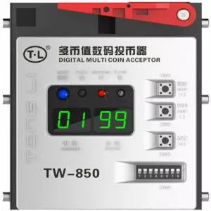 TECKEEN TW850 자판기용 멀티 코인 수락기 배선이 있는 온밴저즈 디지털 상위 진입