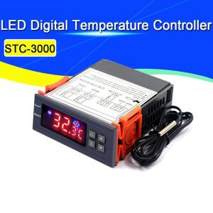STC-3000 고정밀 12V 24V 220V 디지털 온도 조절기 컨트롤러 센서 습도계