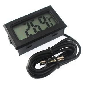 TPM-10 미니 LCD 디지털 온도계 수족관 자동차 워터 배스 테스터 감지기 모니터 내장 센서 12M