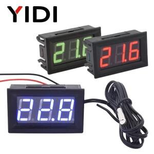 DC 5V-12V 0.56 자동차 인큐베이터 수족관 용 프로브 센서가있는 LED 디지털 온도계 감지기 모니터 패널 미