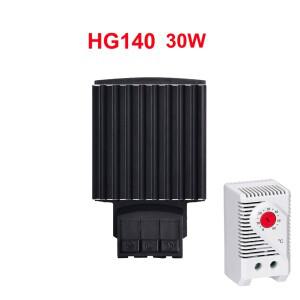 산업용 캐비닛 선풍기 히터 PTC 반도체 온도조절기, NC KTO 포함, HG140, 15W, 30W, 100W, 35mm Din 레일
