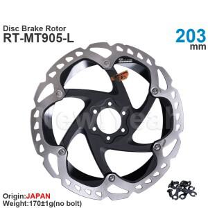 시마노 6 볼트 디스크 브레이크 로터 RT-MT905, 아이스 테크놀로지 프리자  부품, 203mm, 180/160mm