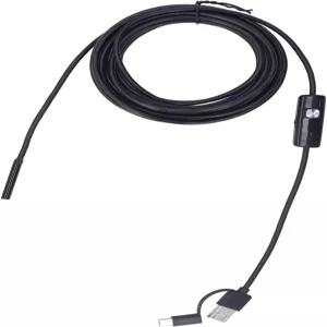휴대폰 내시경 카메라 3 in 1 USB 타입 C 보어스코프 검사 LED 조명 포함 워터 스네이크 5.5 IP67 16.4피트