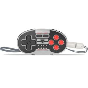 FANTECH Mini Retro Bluetooth Controller Keychain Gamepad for macOS Sized Nintendo Android and Portable (gray) PC, Switch,