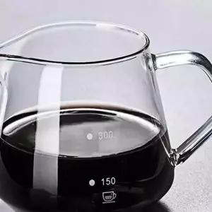 내열 유리 커피 서버 유리 핸드 드립 서버 홈카페 투명 300ml 계량