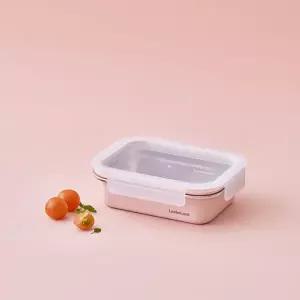 [보리보리/락앤락]락앤락 컬러스텐 밀폐용기 코지 600ml - 미스티로즈 (LST513PIK)