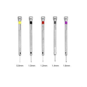 시계 수리를위한 0.8-1.6mm 강철 스크루 드라이버 미니 링크 핀으로 휴대용 도구 밴드 제거 제조 키트