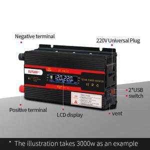 Portabel 자동차 인버터 DC 12V 24V AC 220V  사인파 6000W 전압 변압기 변환기