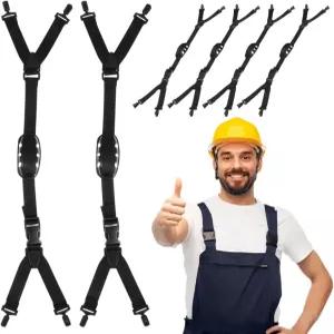 THEAUX 6Pcs 안전 건설 헬멧용 하드햇 턱 스트랩 내구성 벨트 현장에 쉽게 장착 가능