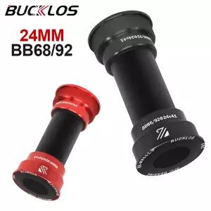 BUCKLOS BB86/92 자전거 바텀 브래킷 프레스핏 알루미늄 합금 자전거 BB 24mm 스틸/세라믹 베어링 MTB 바텀