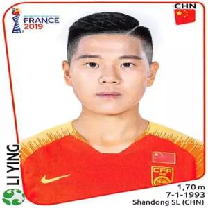 2019 파니니 FIFA 여자 월드컵 프랑스 앨범 스티커 개별 제공 축구 134 리잉 차이나 PR 2인치 x 2 1/2인치