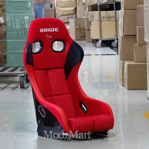 JDM ZETA IV LOWMAX 레드 브라이드 고정형 버킷 레이싱 시트