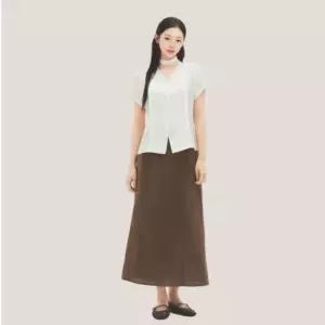 로엠 린넨 롱 A라인 스커트 RMWHG37R11