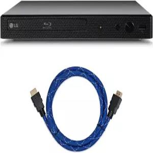 LG 호환 BP175 블루레이 DVD 플레이어 HDMI 포트 번들 6피트 케이블 포함