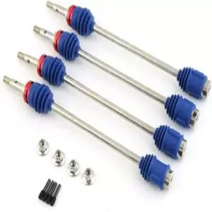 트랙사스 1/10 TMaxx 레보 업가드 부품용 4X 전면 후방 구동축 45 스틸 액슬 5451R
