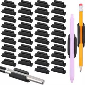 책상용 접착 펜 홀더용 MSHHDK 50pcs 실리콘 벽 클립보드 노트북 교실 사무용품 교사 스티커