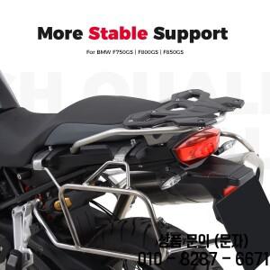 KEMIMOTO 아노다이징 블랙/실버 랙 BMW F850GS 어드벤처 테일 케이스 수하물 장착 브래킷 홀더