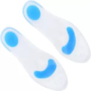 힐리브 충격 흡수 마사지 깔창 남성용 아치 패드 실리콘 지지대 편안한 신발 쿠션 발 관리 x 3.46 0.78