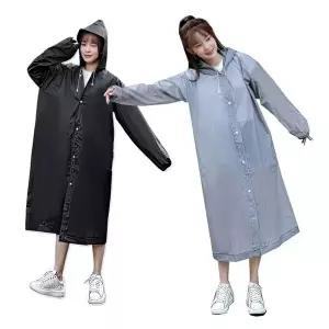 고급형 패션 레인코트 초경량 여자 우비 롱코트 우의 비옷-WFMOJXP