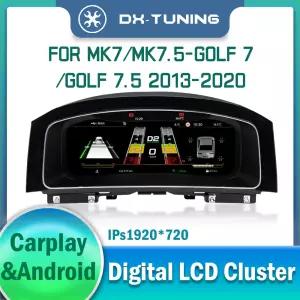 MK7 mk7.5 골프 7 골프 7.5 2013-년식용 LCD 디지털 계기판 클러스터 가상 계기판 콕핏