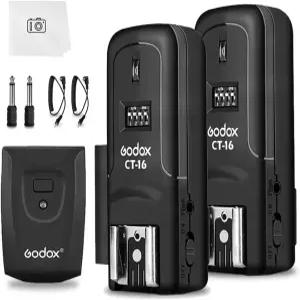 Godox CT16 무선 라디오 플래시 트리거 수신기 키트 캐논 호환 니콘 펜탁스 DSLR 카메라 스튜디오 3 in 1