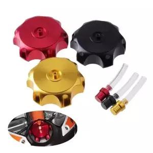 오토바이 액세서리 50mm CNC 알루미늄 레이싱 탱크 캡 혼다 KTM 스즈키 더트 바이크 ATV용 벤트