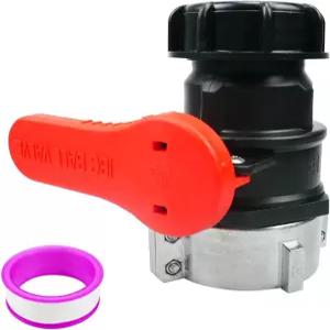 75 IBC 토트 탱크 어댑터 볼 밸브 2.95인치 거친 실 캡 수액 용기용 NPT DN50 헤비 듀티용