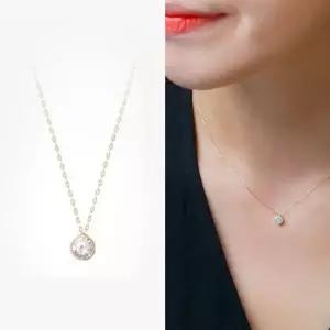 14K 골드 심플 아무 미니 라운드 목걸이 42 베이직