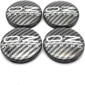 OZ M595 휠 센터 캡 2.44 62 외경 2.28 58 내경 허브 커버 자동차 액세서리 림(4개 세트) 탄소 섬유