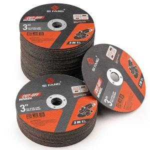 50팩 3인치 컷오프 휠 3/8인치 Arbor 절단 앵글 다이 그라인더용 모든 철 금속 및 스테인리스 스틸
