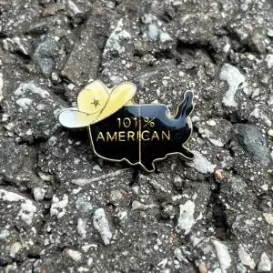 가다컴퍼니 AMERICAN 아메리칸 101% 카우 프랑스뱃지 빈티지뱃지 A339