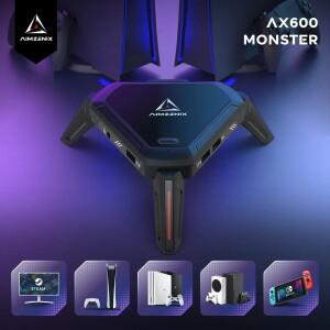 플스호환/플스호환/xbox호환 시리즈 X용 AIMZENIX AX600 MONSTER Pro 키보드 및 마우스 어댑터 | S/xbox호
