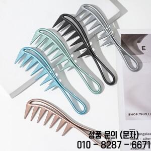 헤어 살롱 대형 이빨 넓은 빗 스무딩 가정용 오일 남성용 백홀로우 스타일링 도구 이발사 액세서리