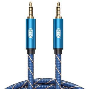 EMK AUX TRRS 케이블 잭 이어폰 4 극 수-수 익스텐더 리드 마이크 코드  헤드셋 스마트폰용  3.5mm