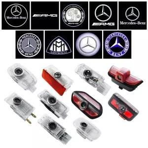 메르세데스 벤츠 C E S 커플 W240 W210 스프린터 W222 마바흐 S 클래스 C207 A207용 2개 LED 자동차 도어