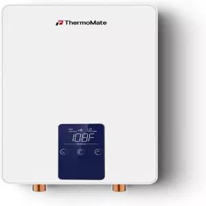 싱크대 수도꼭지용 써모메이트 탱크리스 온수기 전기 4500W 110~120V 소형 사용 지점 즉시 CSA 승인 온도