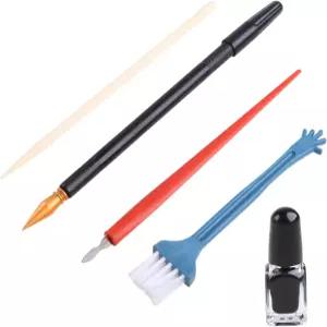 듀얼 팁 스크래치 펜 수리 잉크 도구가 있는 MinnowXY 5PCS 아트 드로잉 플라스틱 우드용 나무 스타일러스