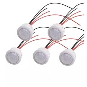 5/10pcs Pir 적외선 모션 자동 광 센서 IR 감지 스위치 12V 24V DC 110V 220V AC 인체 유도 야간 램프(5pcs